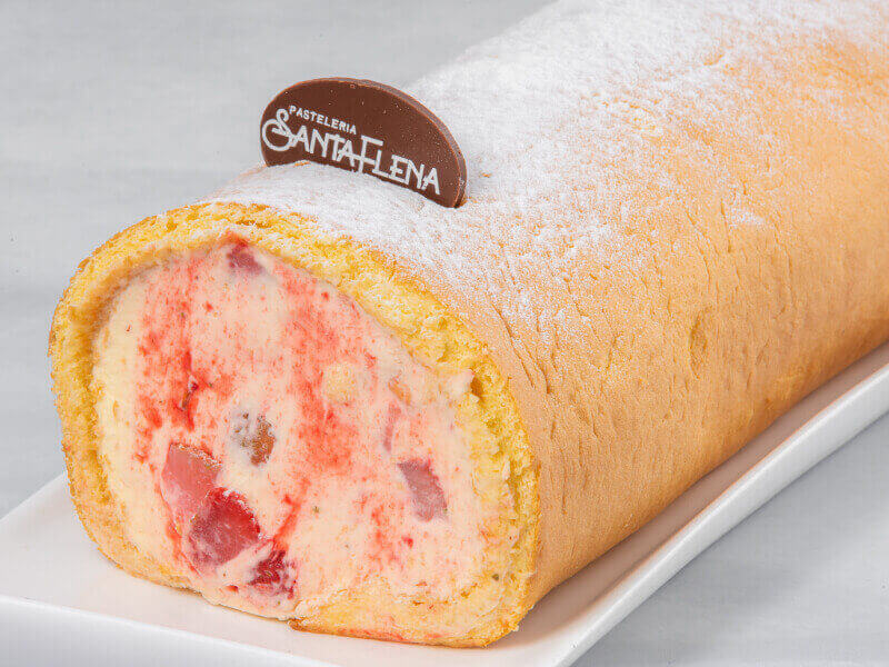 postre brazo de reina fresa grande santa helena